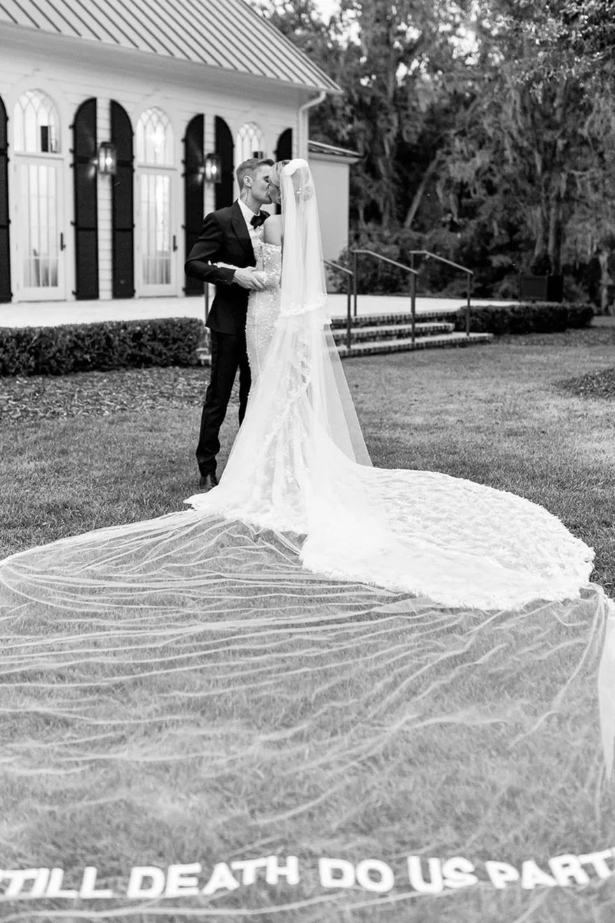 Hailey Bieber's Wedding Veil