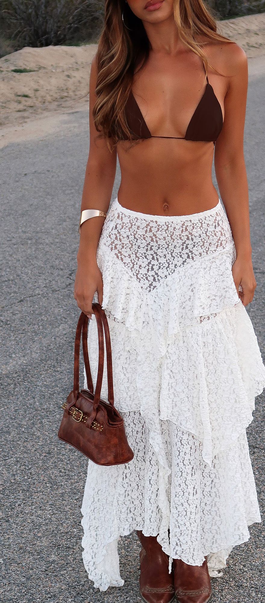 White Fox Boutique bridal white festival hen do themed midi skirt