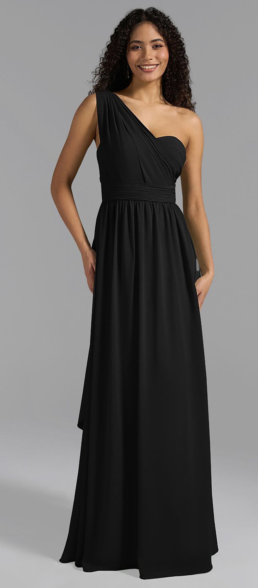 black multiway bridesmaid dress from aw bridal