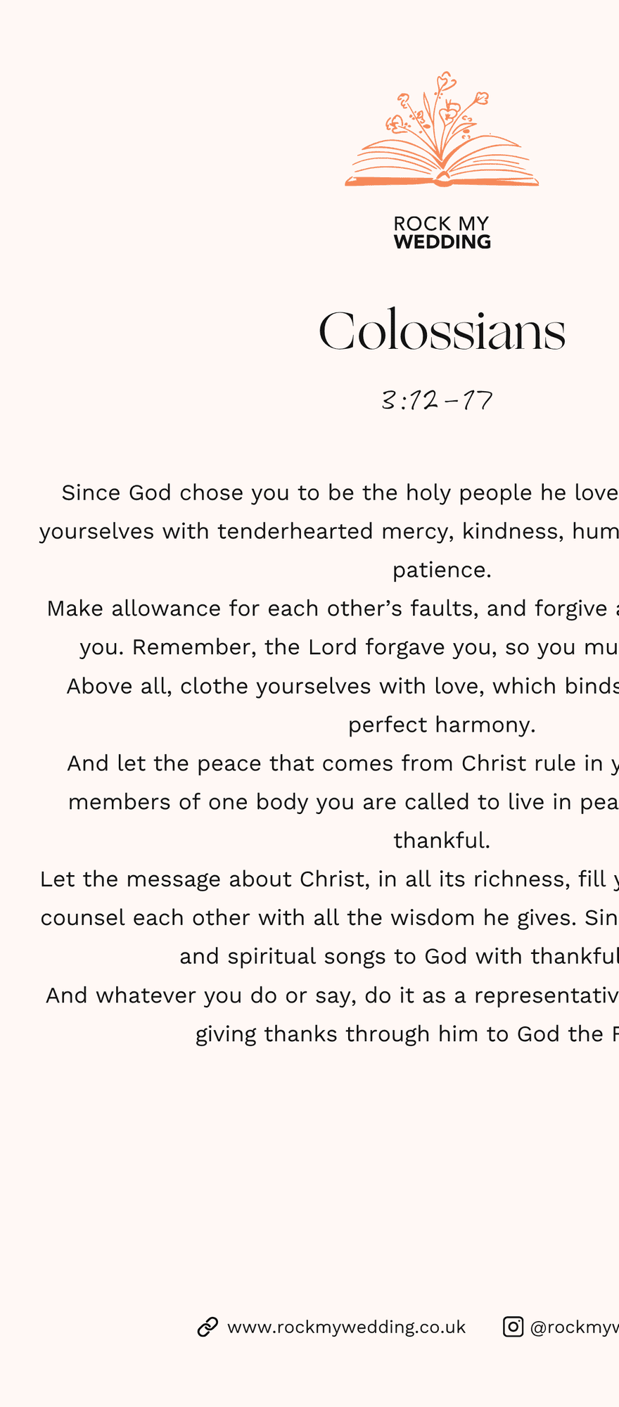 colossians 3 12 to 17