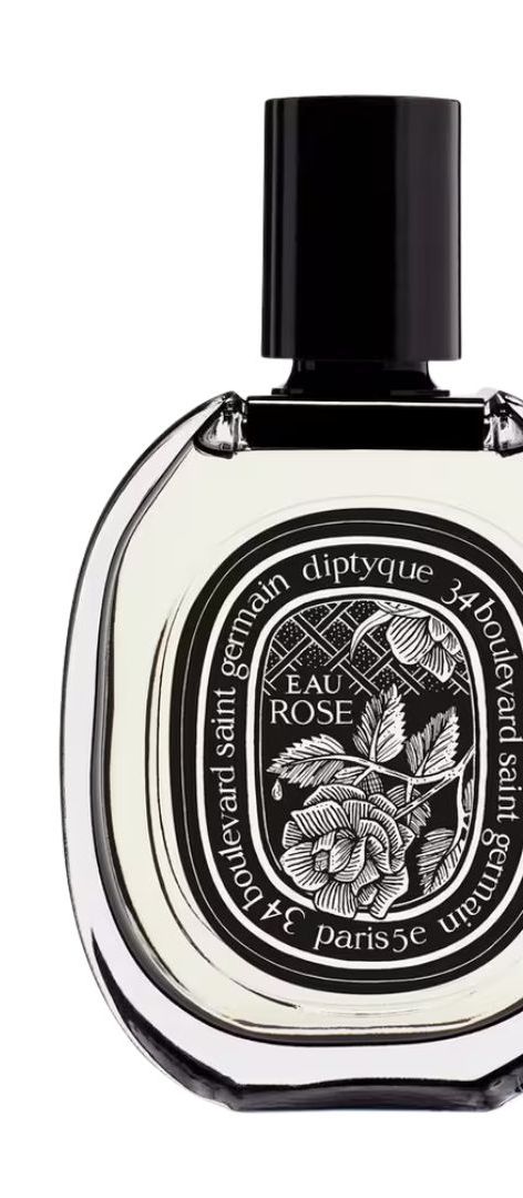 Diptyque Eau Rose Eau de Parfum in the brand's iconic oval bottle – a luxurious Parisian rose fragrance perfect for romantic wedding days.