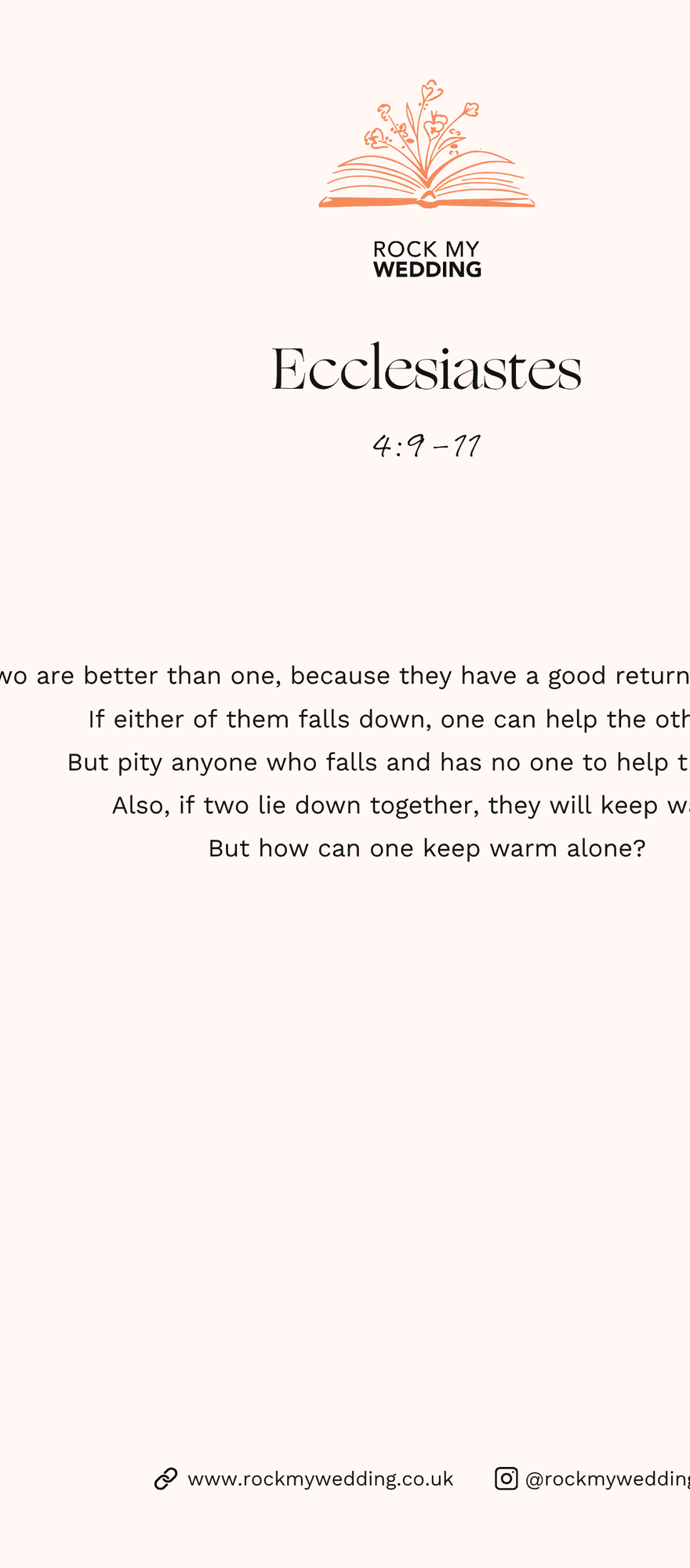 ecclesiastes 4 9 to 11