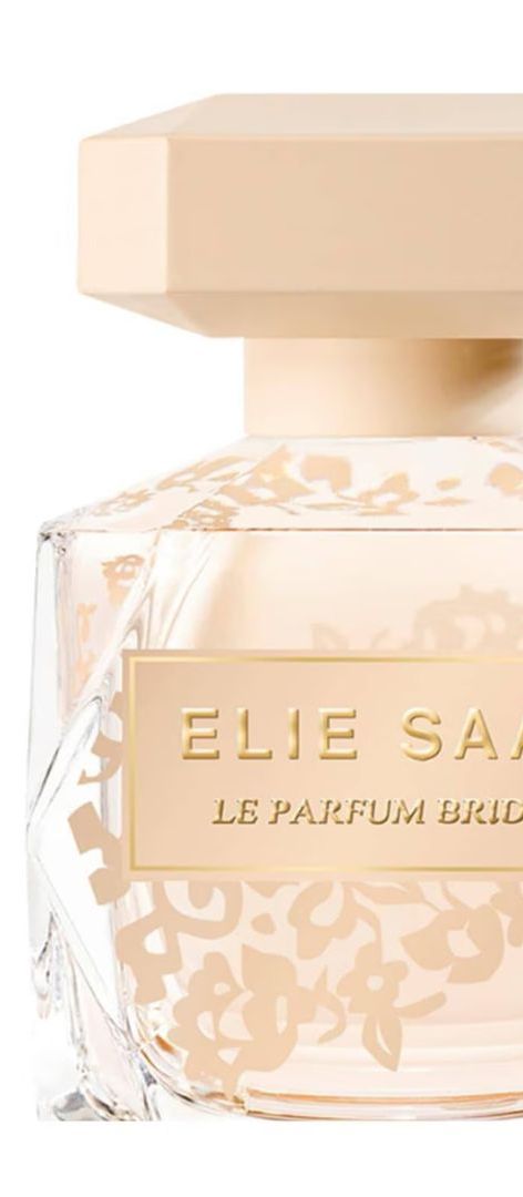 Elie Saab Le Parfum Bridal fragrance in an elegant nude and lace-detailed bottle, wedding perfume inspired by bridal couture