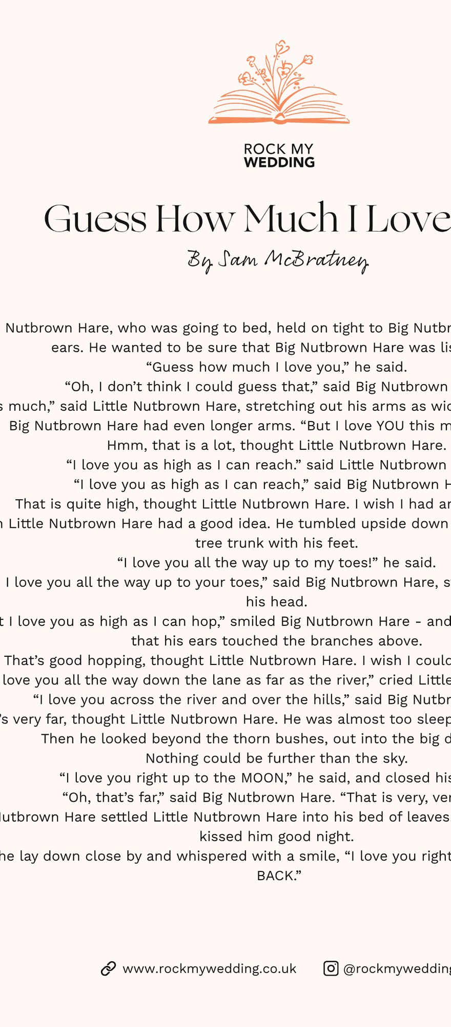guess how much I love you Sam McBratney