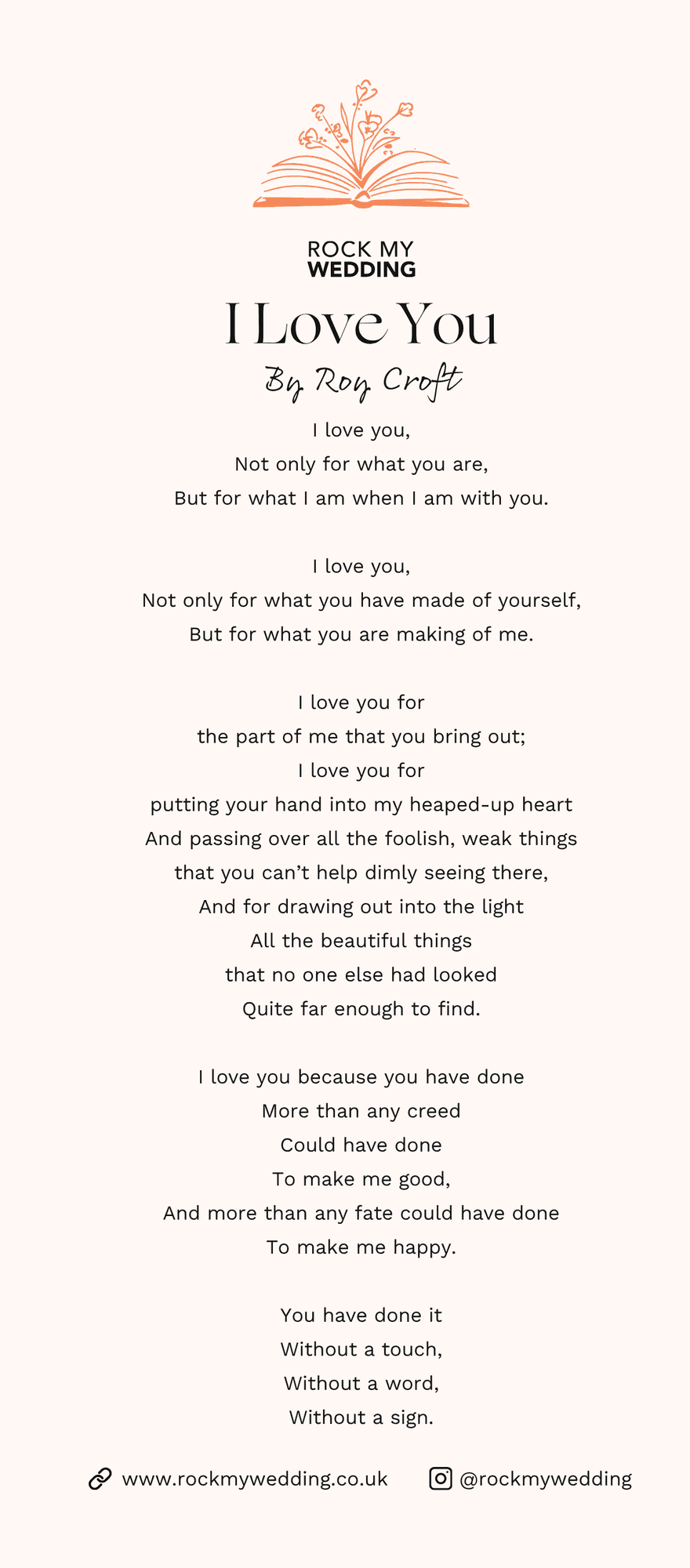 i love you Roy Croft