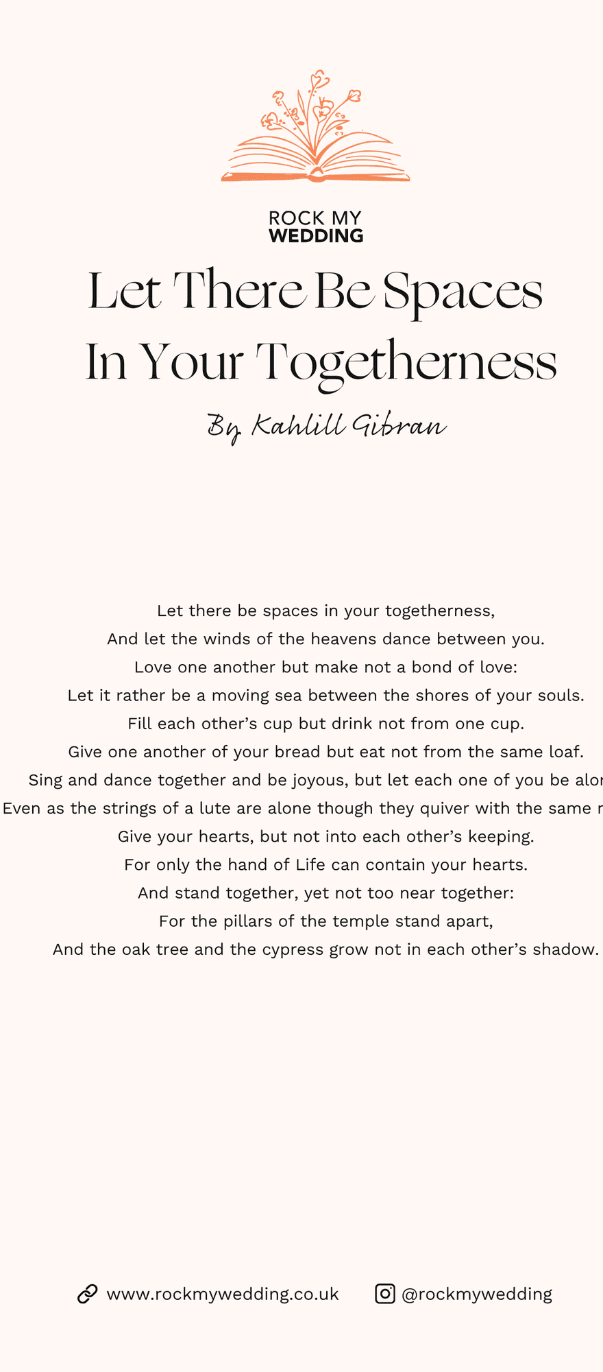 let there be spaces in your togetherness jokahlill gibran