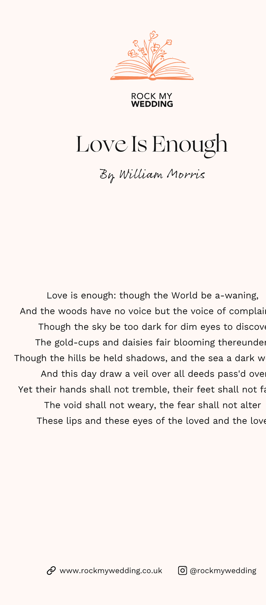 love is enough William Morris