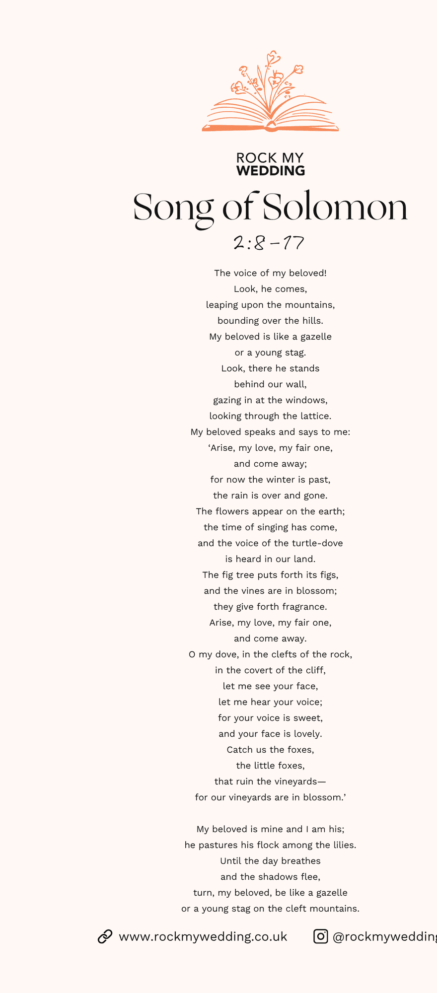 song of Solomon 2 8 to 17