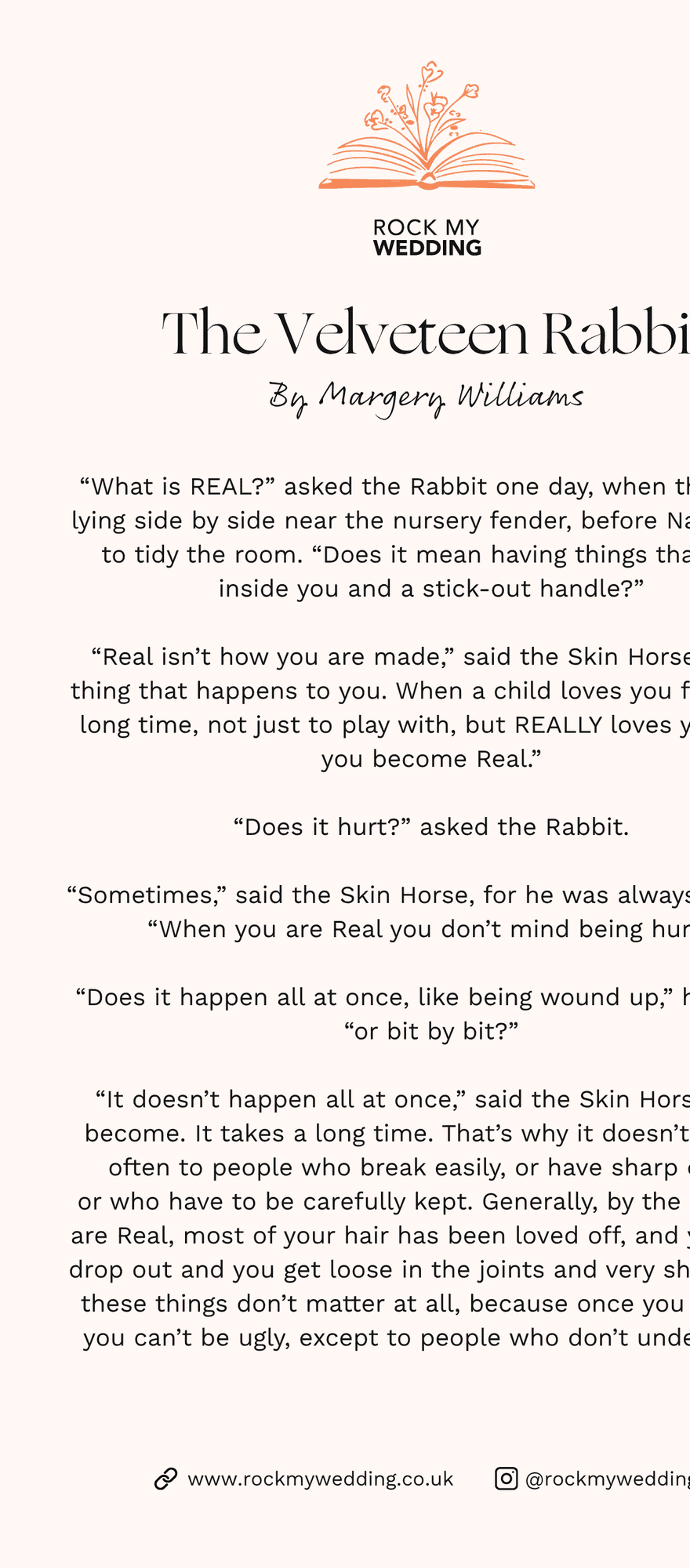 the velveteen rabbit Margery Williams