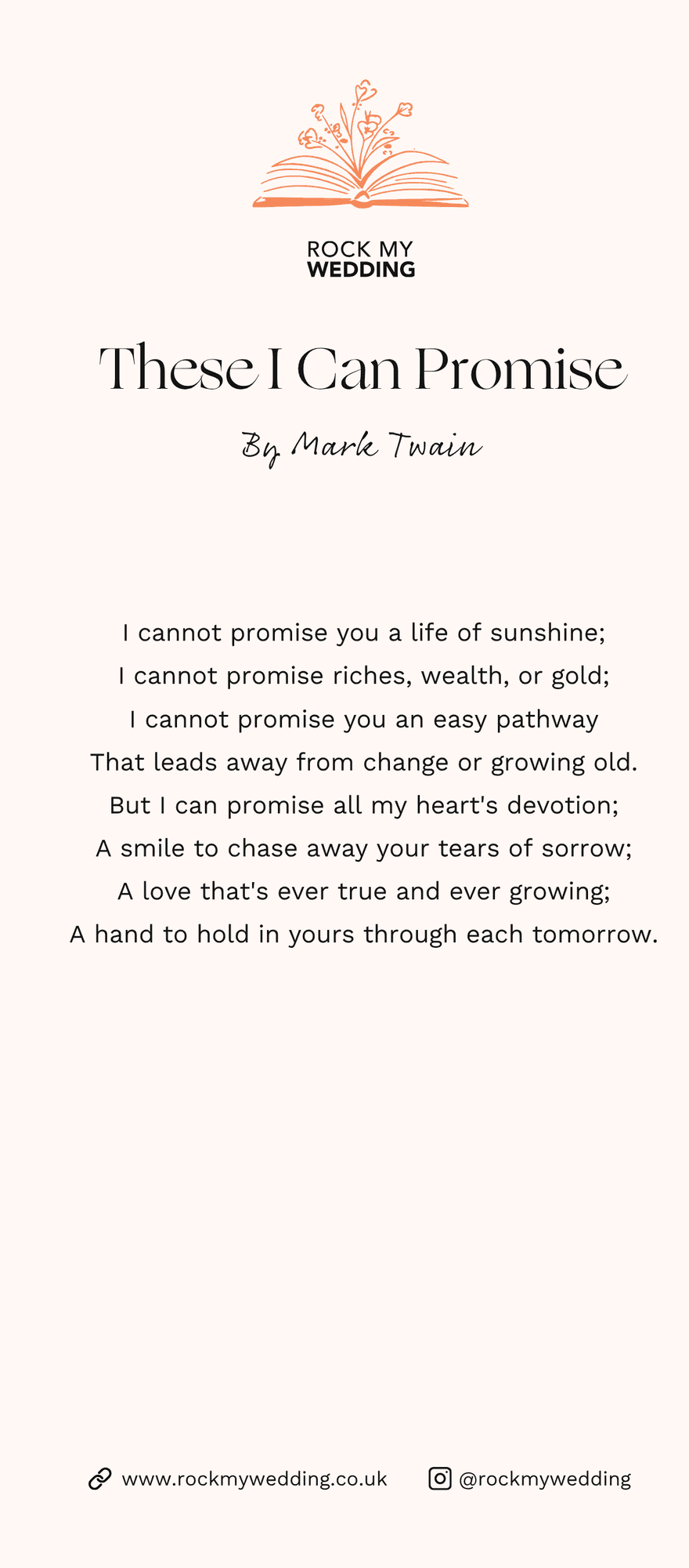 these I can promise Mark Twain