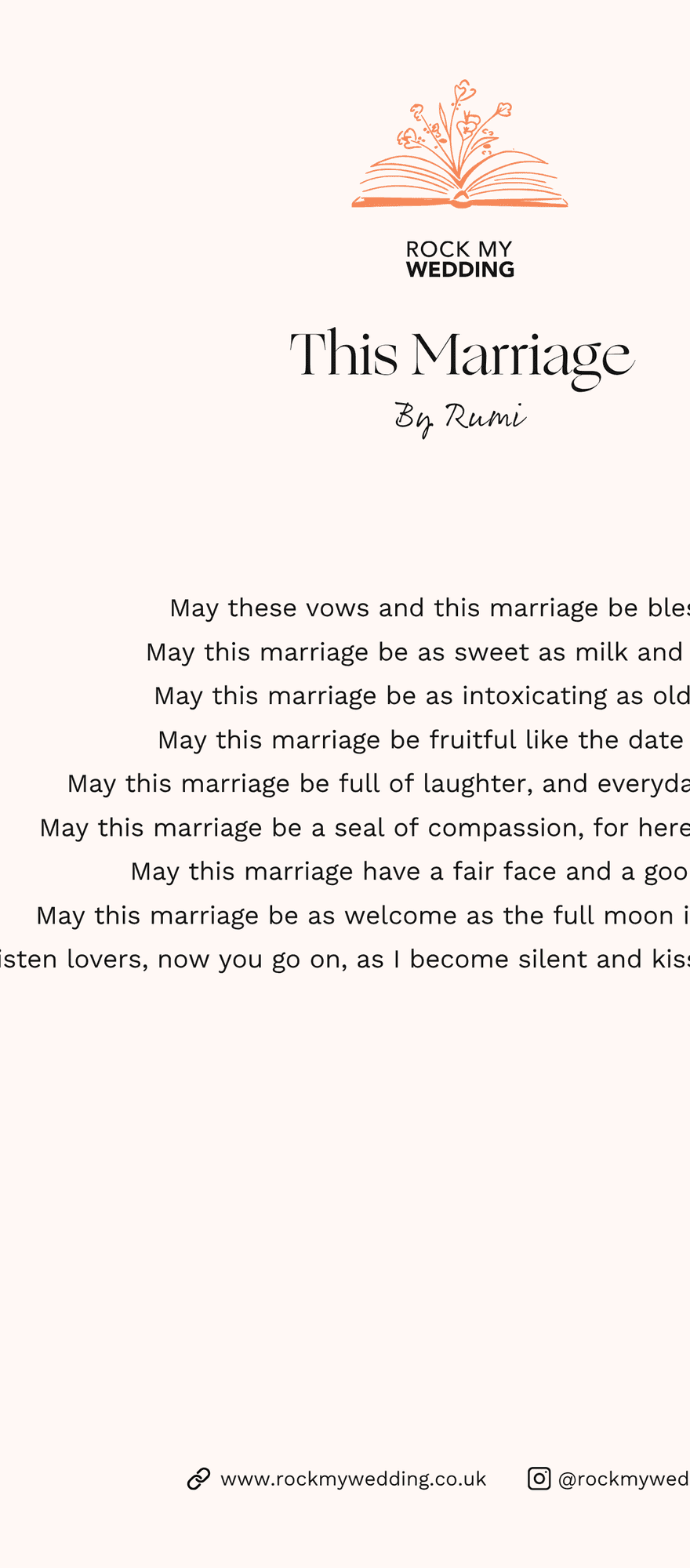 this marriage Rumi
