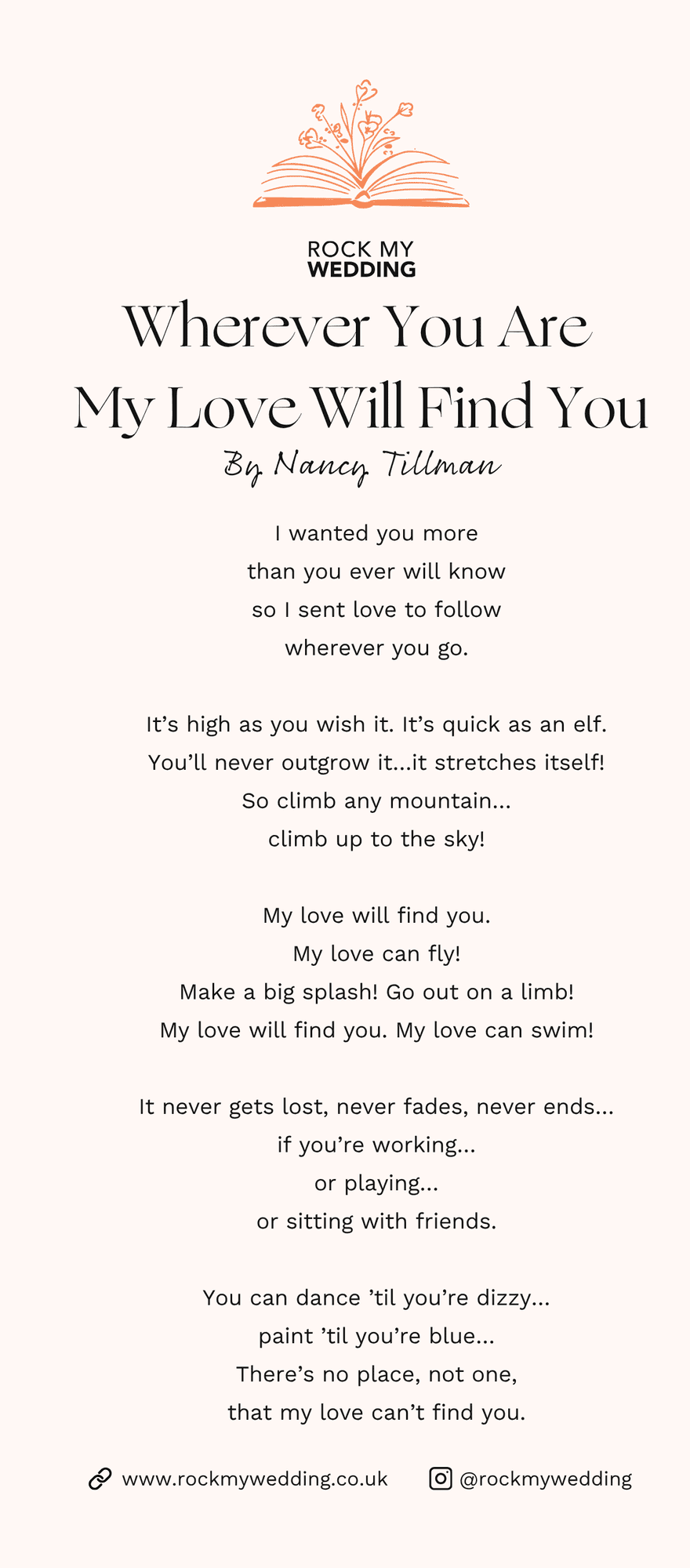 wherever you are my love will find you Nancy Tillman