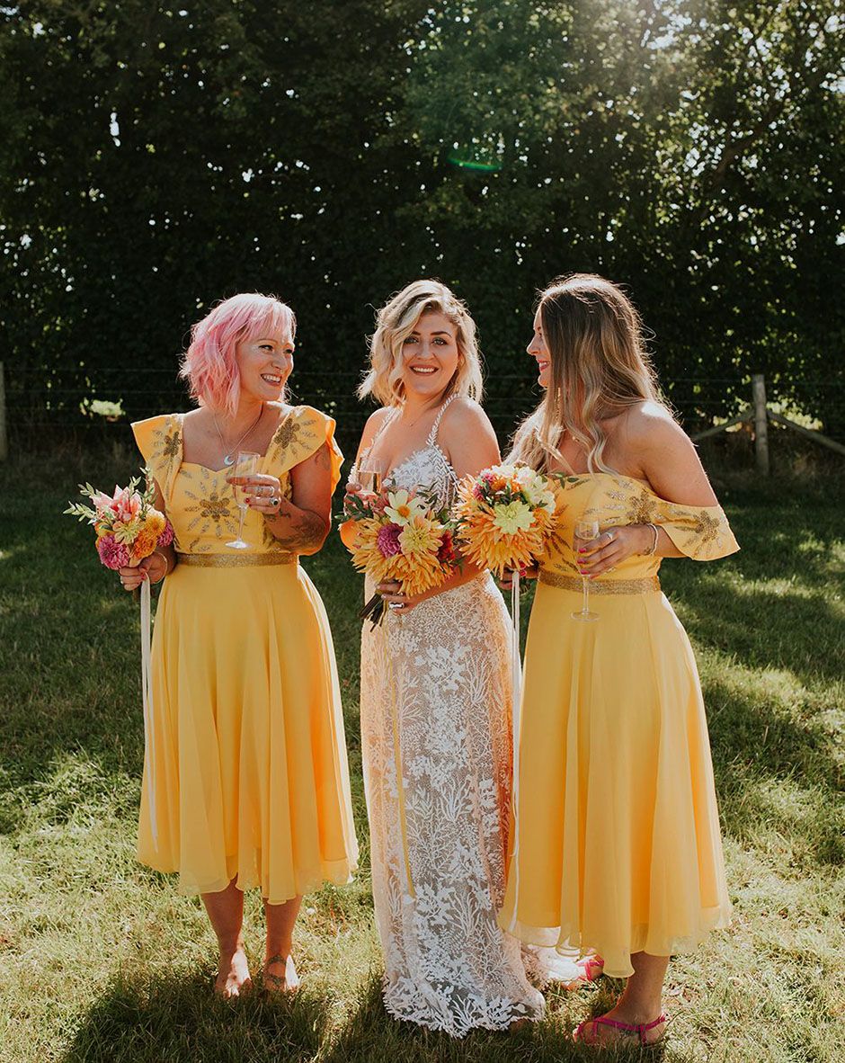 28 Yellow Bridesmaid Dresses Pastel Lemon Mustard More