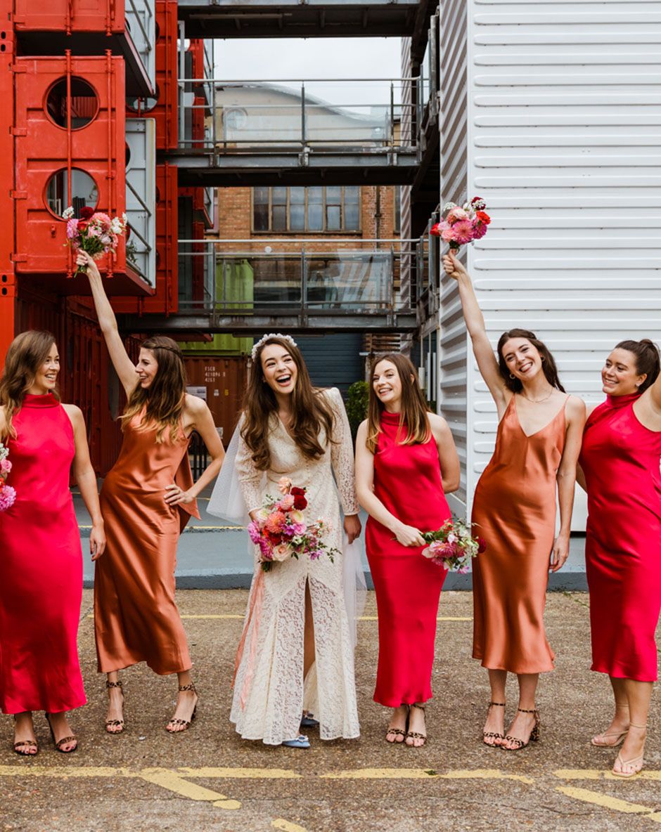 Rixo Dress For Trinity Buoy Wharf Wedding - Rock My Wedding