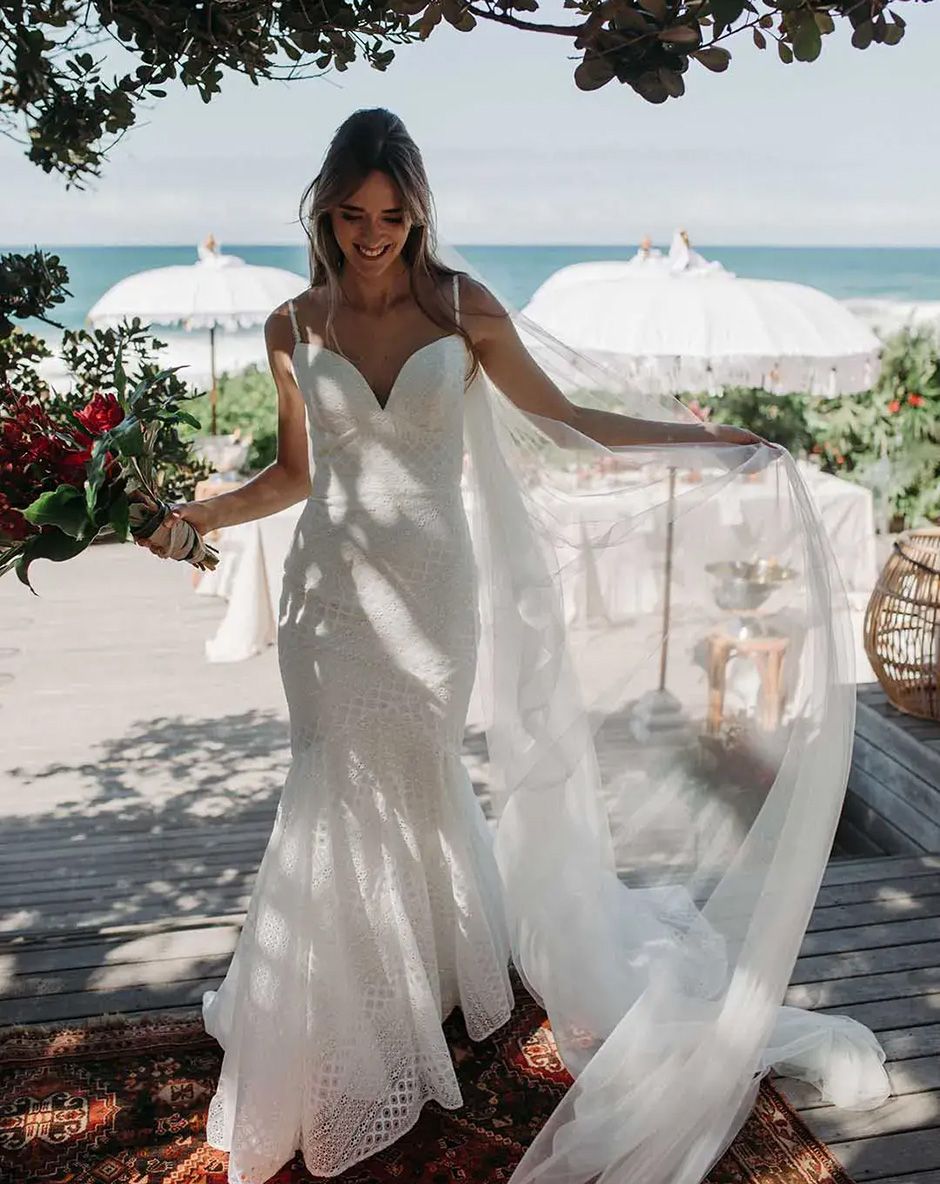 The 12 Best Beach Wedding Dresses of 2024 to Shop