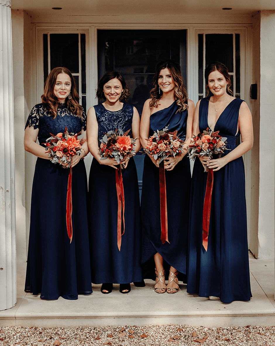 Navy Bridesmaid Dresses Inspiration Rock My Wedding