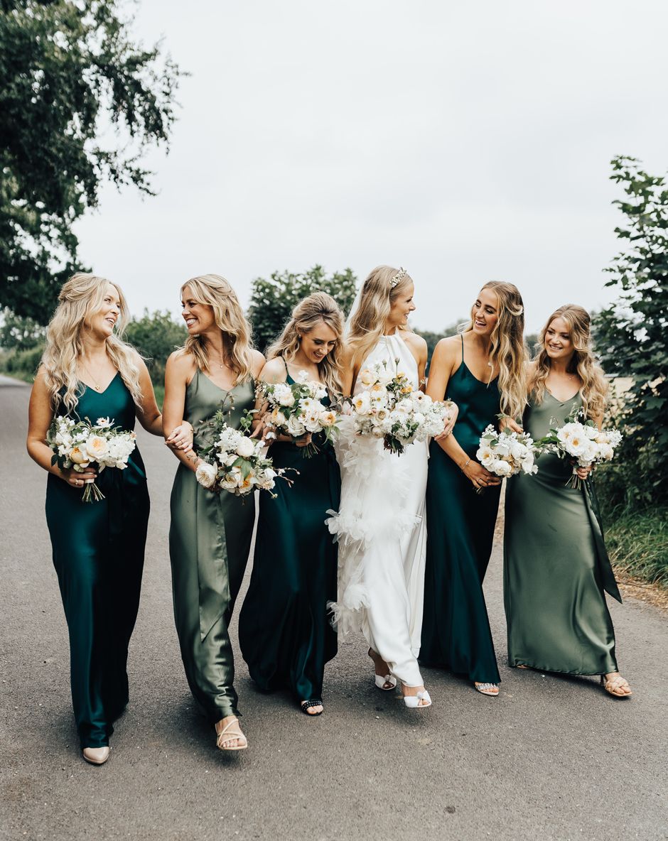 Mismatched Bridesmaid Dresses Inspiration Different Styles Shades