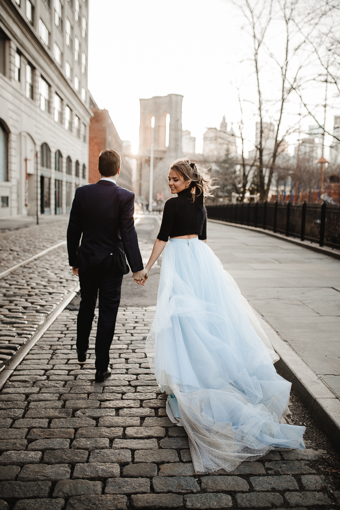 tulle skirt and sweater wedding