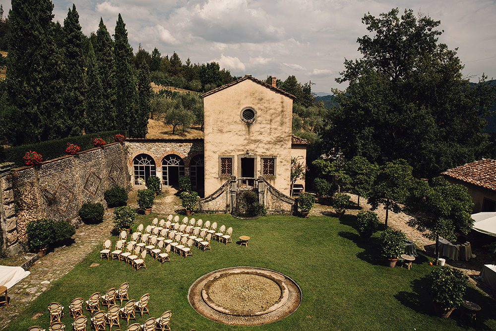 Elegant Outdoor Italian Destination Wedding At Villa Catureglio In