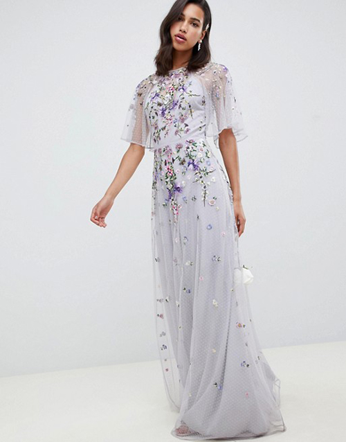 asos white floral maxi dress