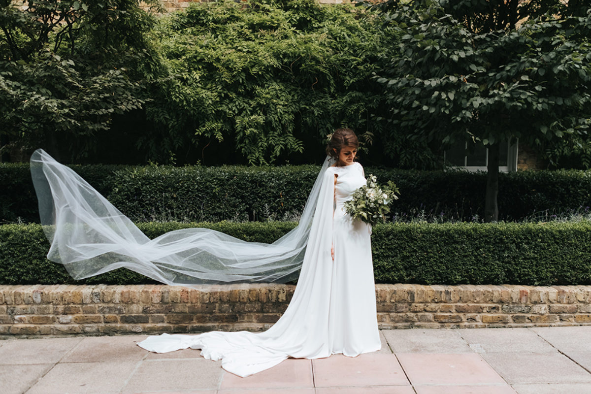 bride in veil