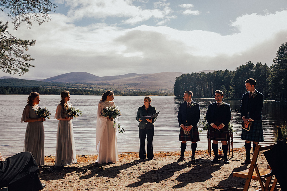 Quaich Ceremony At Loch Garten In Scotland With Diy Village Hall