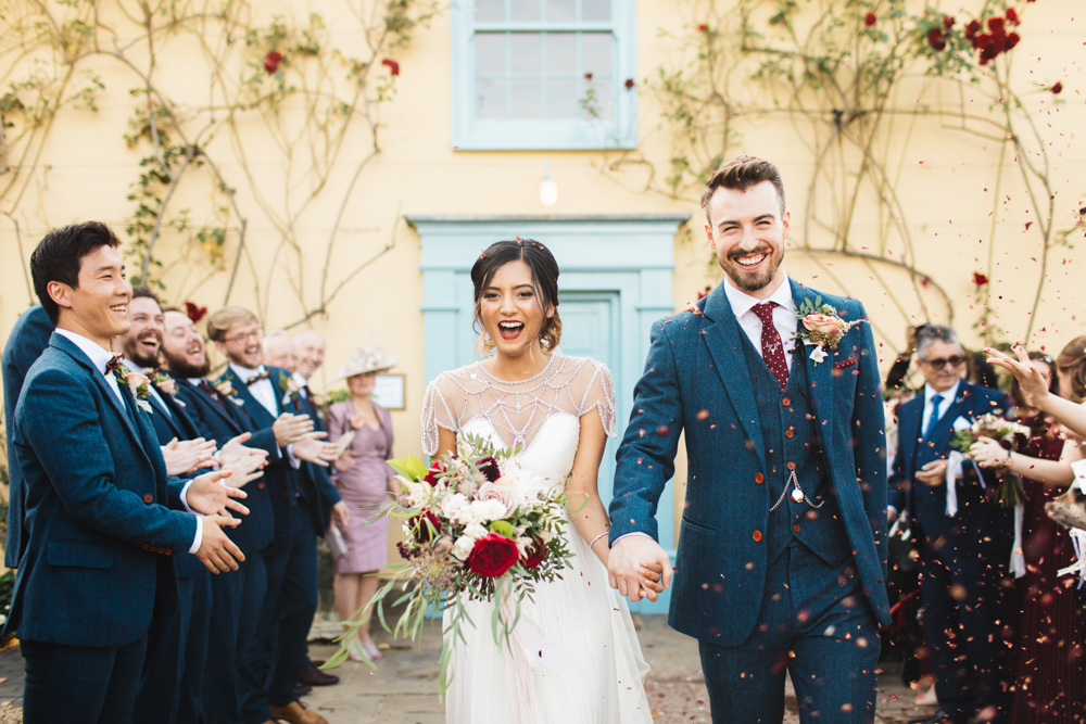 Catherine Deane Wedding Dress For Rustic Autumn Farm Wedding