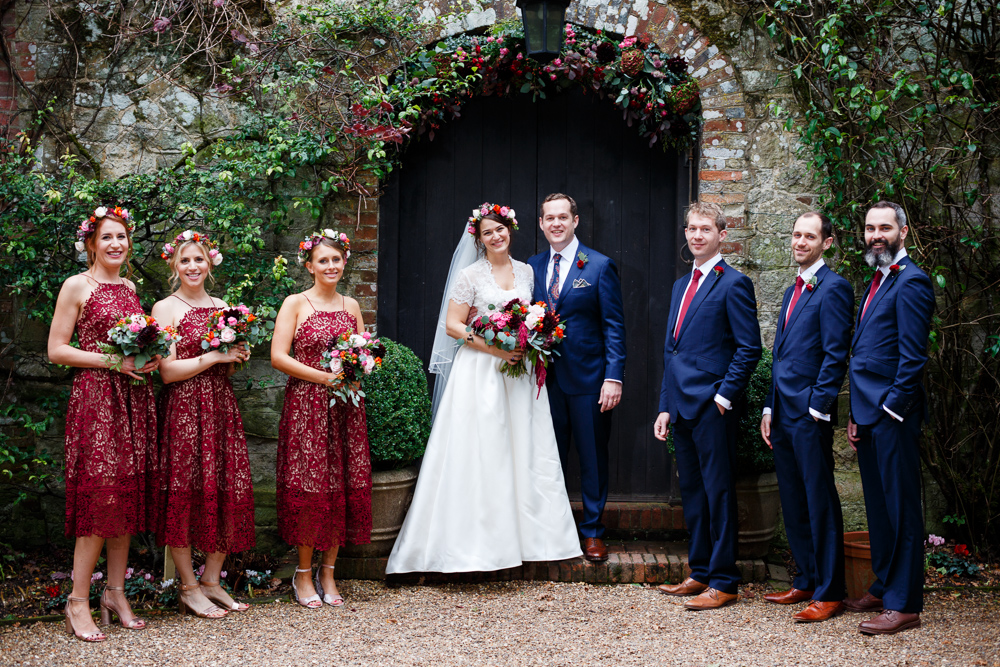 red dress navy suit