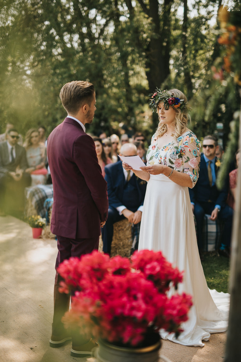 Llama Wedding Guests For A Brightly Coloured Papakata Teepee