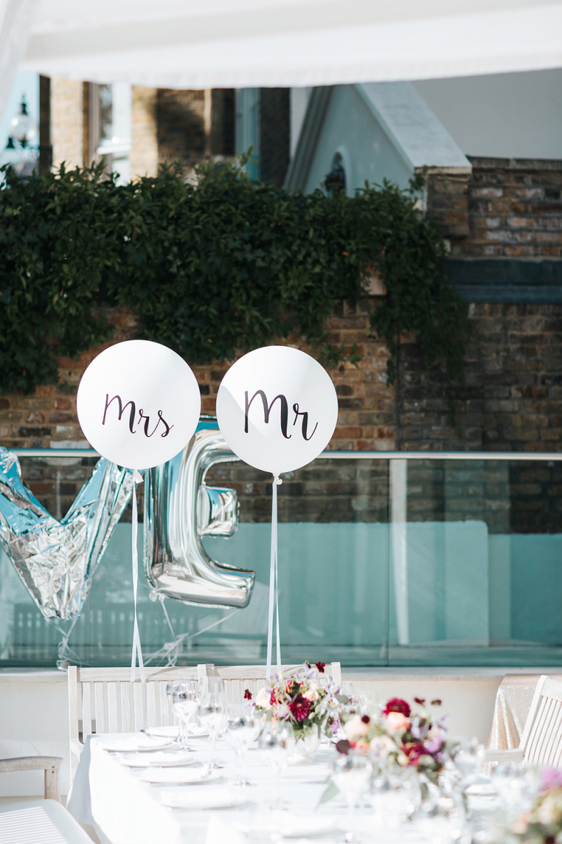 The Best Balloon Ideas For Weddings Including Giant Foil Slogan