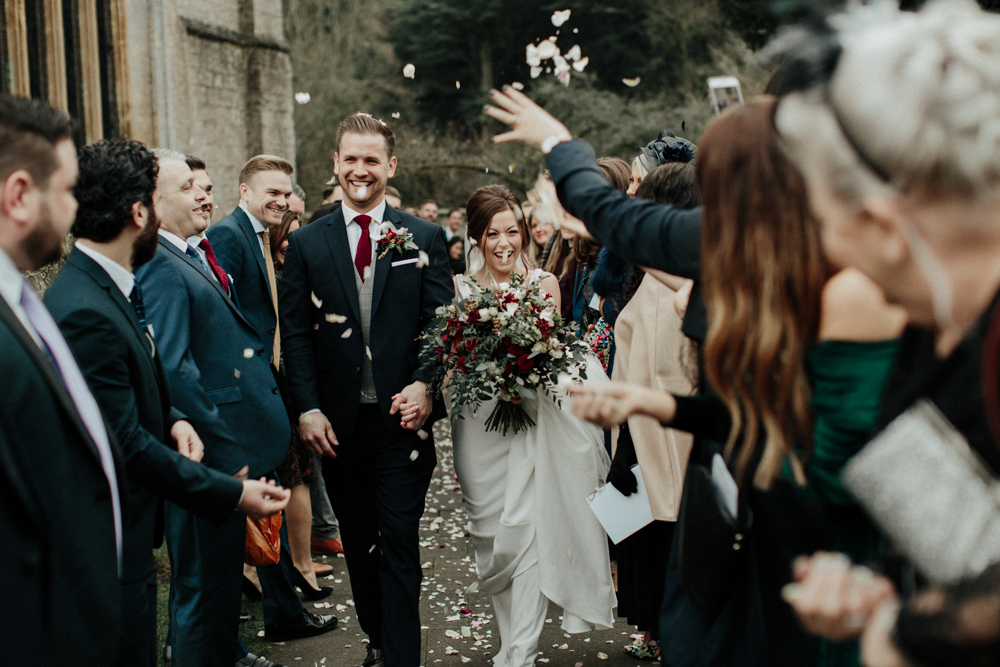 flowers for burgundy bridesmaid dresses