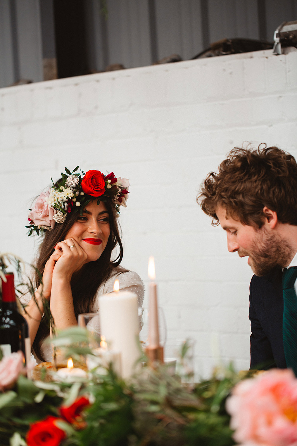 Boho Bride In Laure De Sagazan Baudelaire Bridal Gown At Industrial