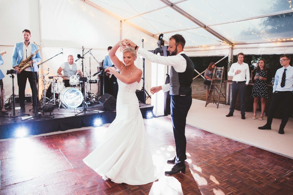 Quintessential English Country Wedding In Glass Marquee At Family Home