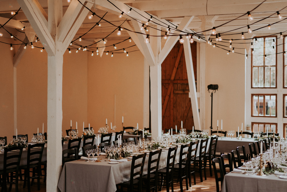 Wedding Blessing In Germany With Outdoor Ceremony And Festoon Lights