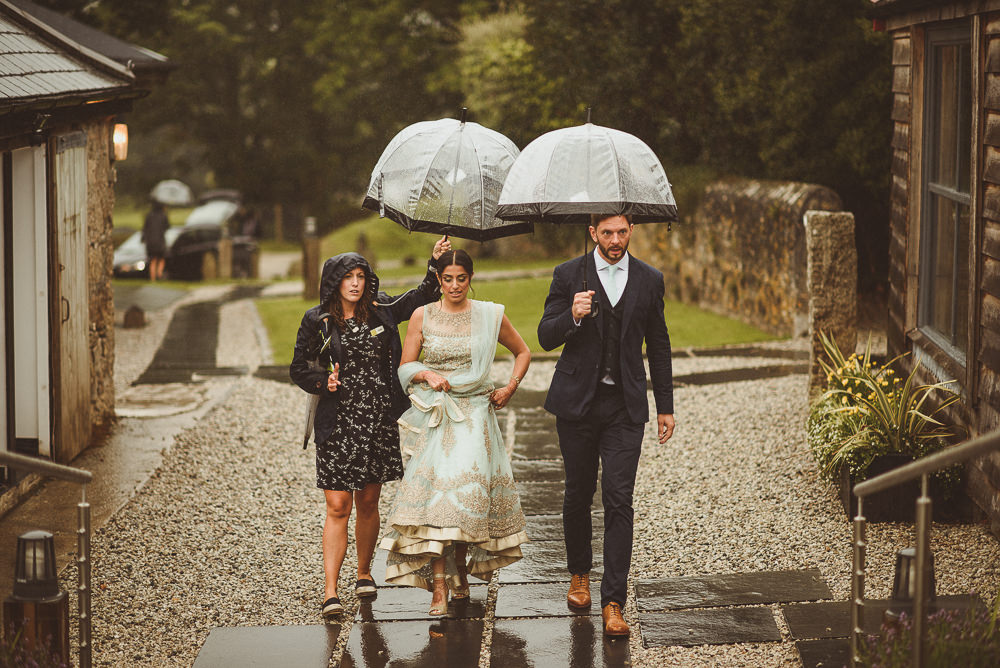 Fusion Rustic Indian Country Wedding At The Green Cornwall