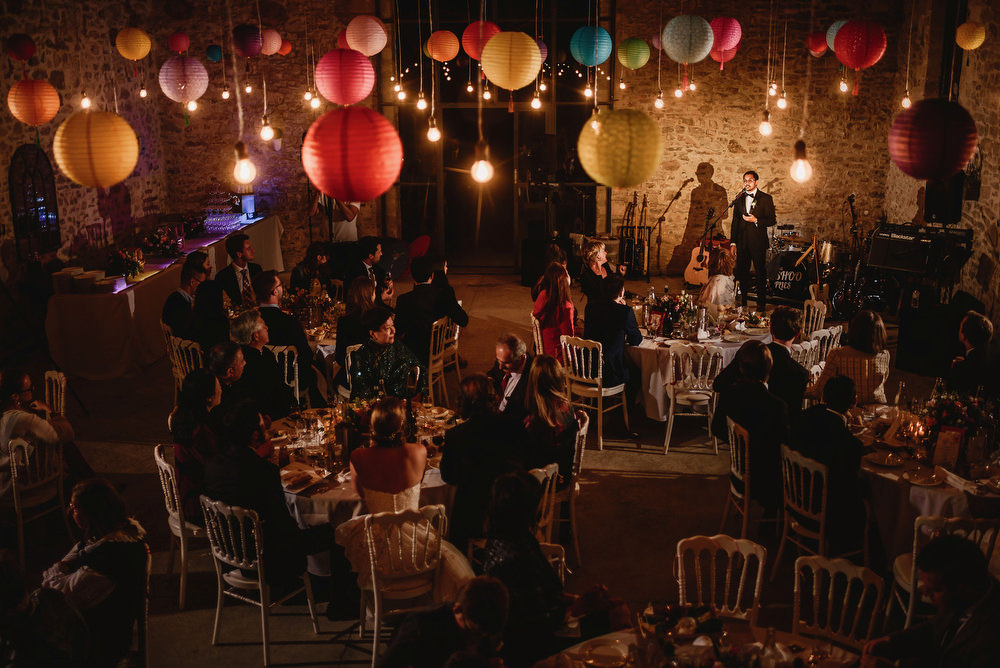 Colourful Chinese Lanterns At Domaine St Germain Wedding Venue