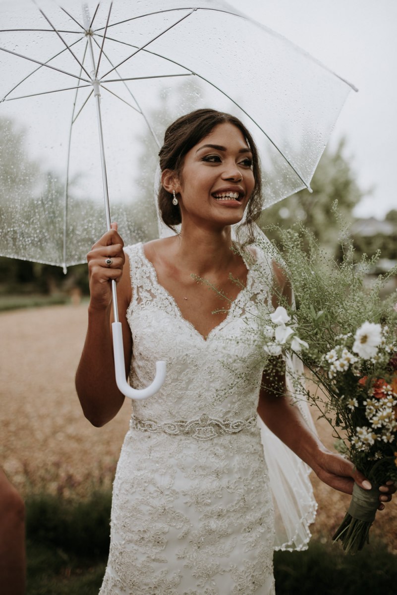 clear umbrella wedding photos