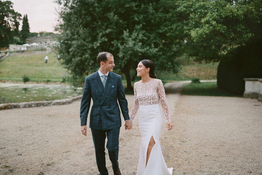 Long Sleeve Wedding Dress By Rime Arodaky For An English Country