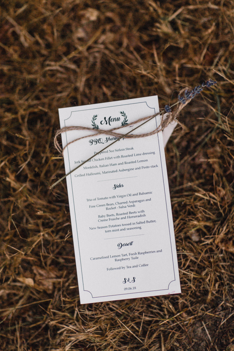 Teepee Outdoor Wedding With Bridesmaids In Blue Dresses Bride In